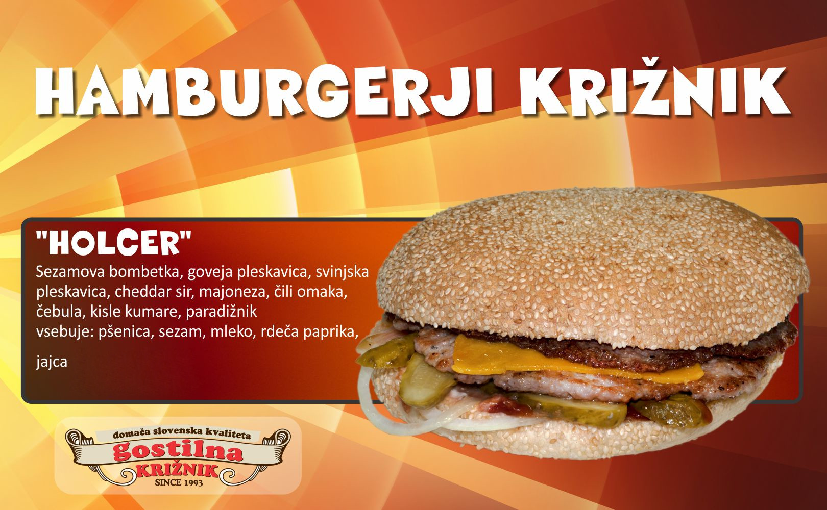 Holcer hamburger